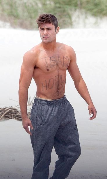 Oho! Zac Efron lihaskimppu 1