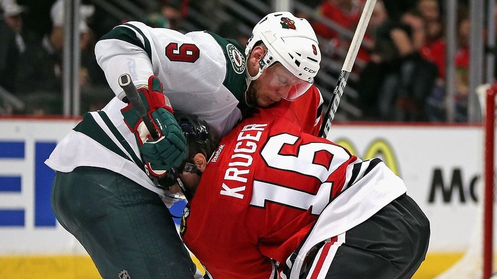 Marcus Krüger vääntämässä Mikko Koivun kanssa