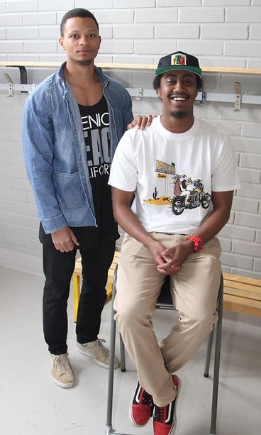 Musta Barbaari ja Prinssi Jusuf Itäkeskuksen peruskoululla 7.5.2015.