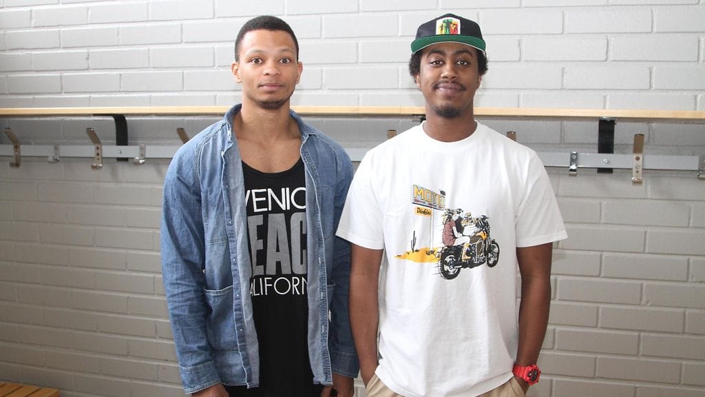 Musta Barbaari ja Prinssi Jusuf Itäkeskuksen peruskoululla 7.5.2015.