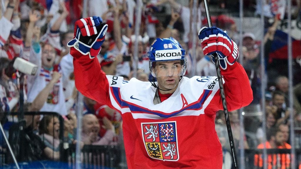 Tshekkifanien suurin sankari Jaromir Jagr yrittää aiheuttaa ongelmia Itävallalle.