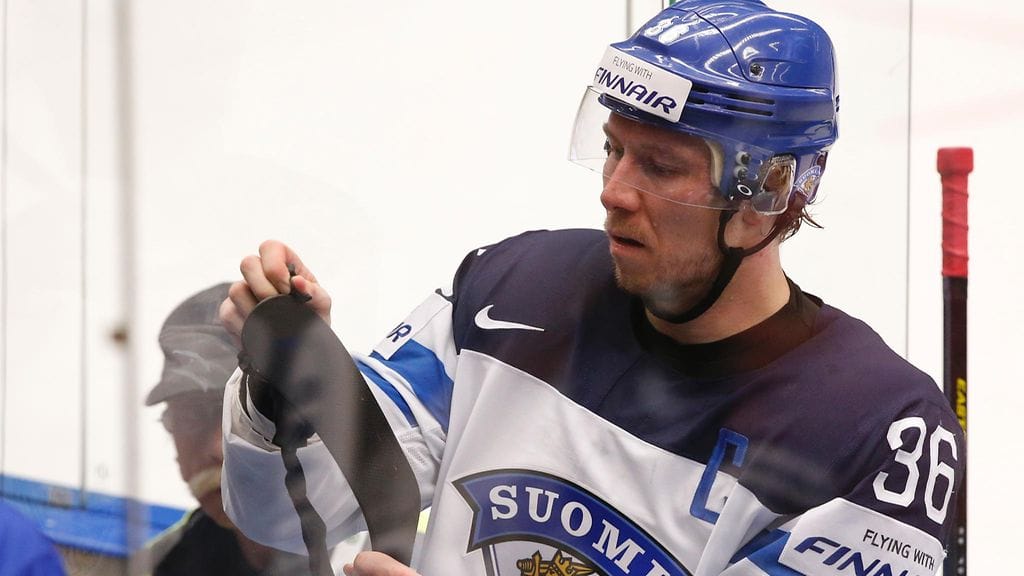 Jussi Jokinen Venäjä-ottelussa.