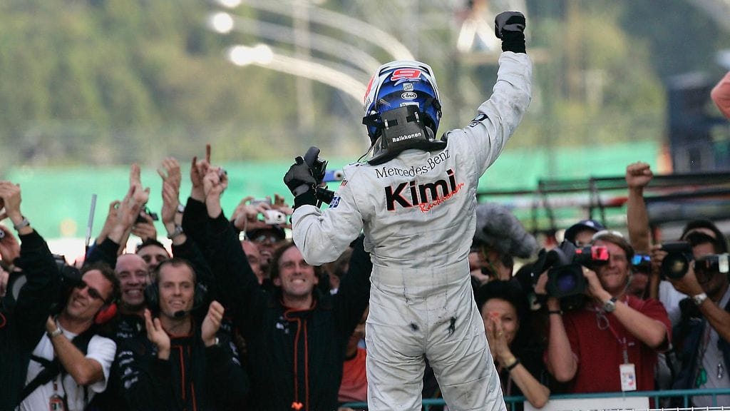 Kimi Räikkönen teki ihmeitä Suzukassa lokakuussa 2005.