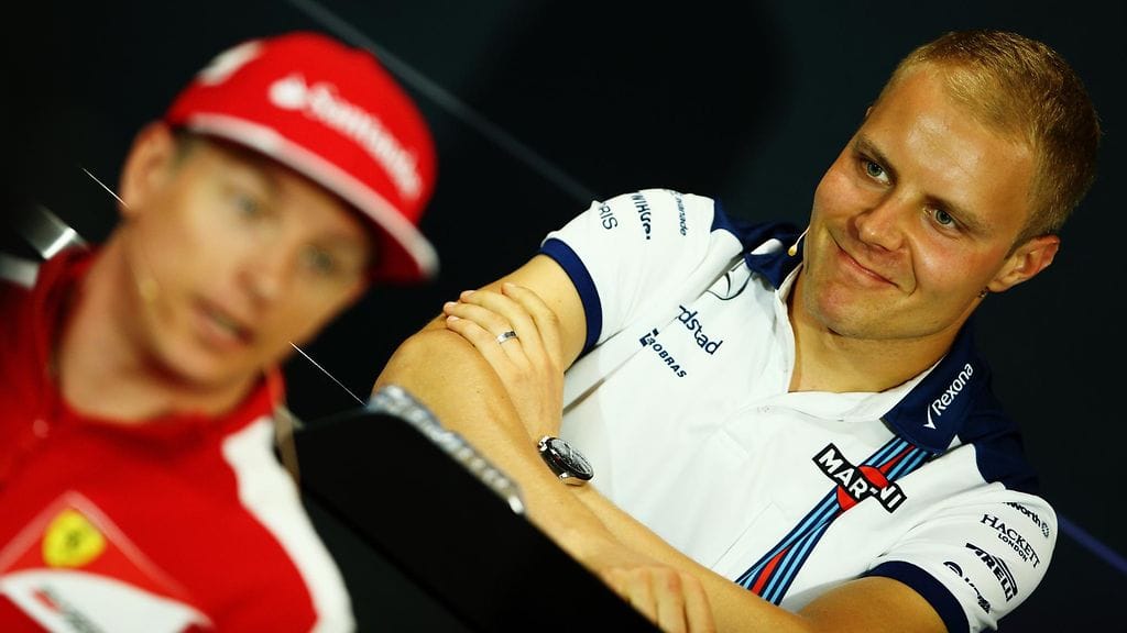 Kimi Räikkönen ja Valtteri Bottas, 2015