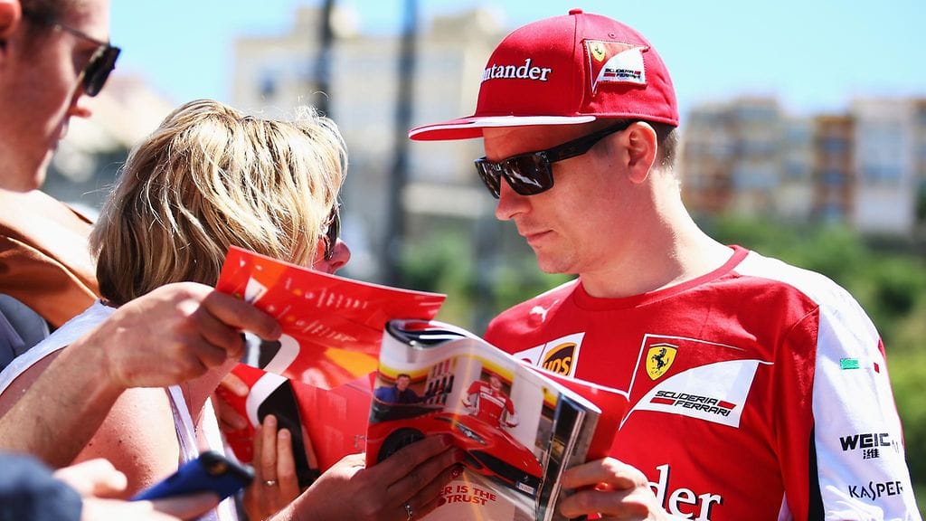 Kimi Räikkönen tapaa suomalaisfaneja 18. elokuuta Helsingissä.