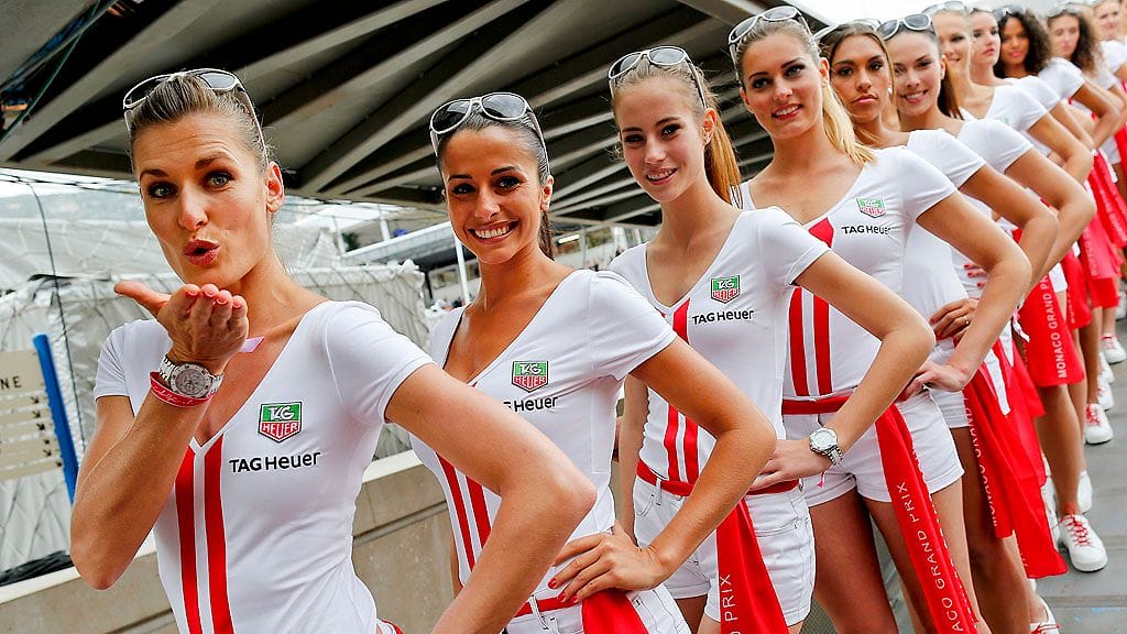 Varikkotyttöjä vuoden 2015 Monacon GP:ssä.