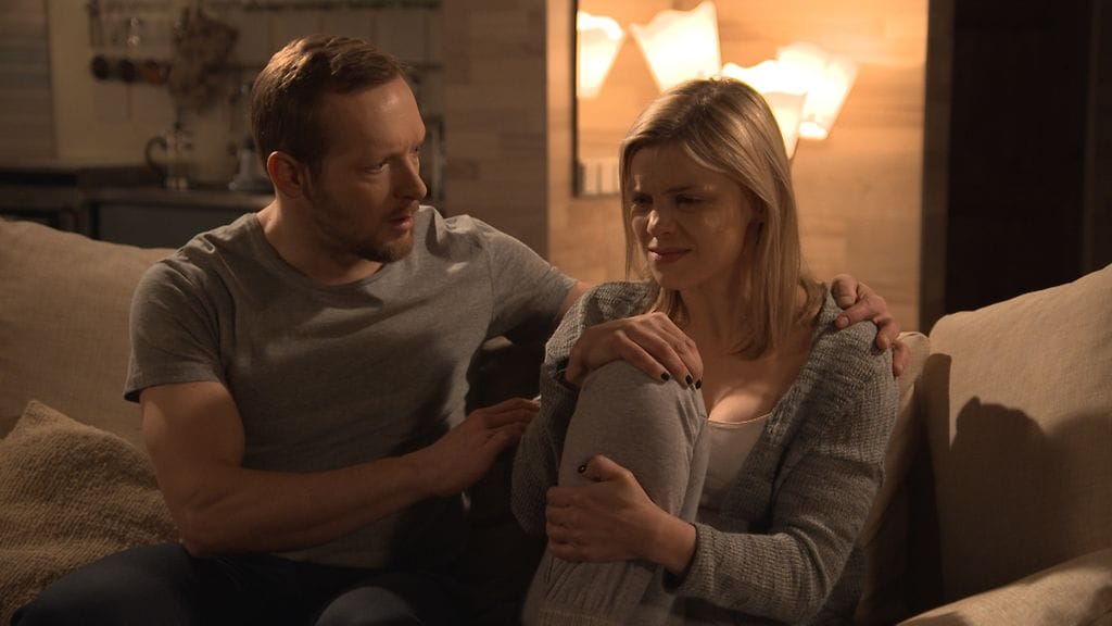 Salatut elämät - Sebastian ja Monica (Jarkko Nyman ja Irina Vartia).