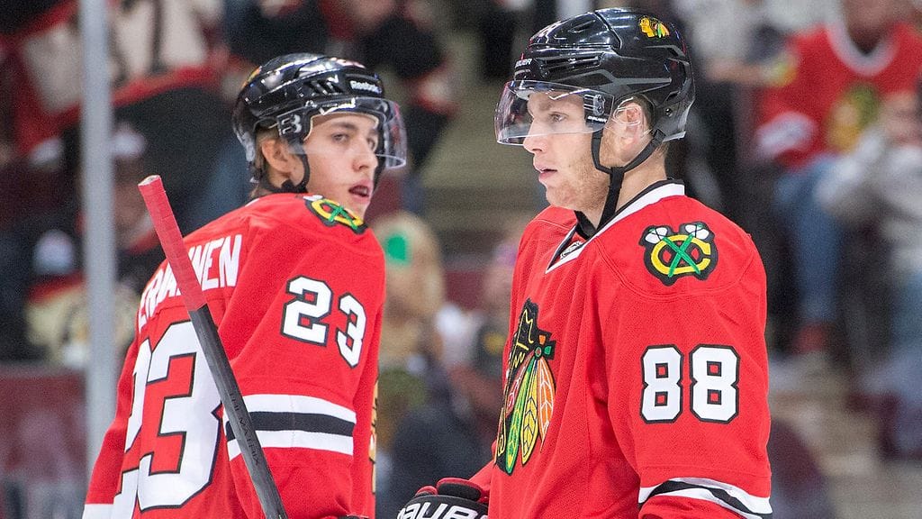 Teuvo Teräväinen ja Patrick Kane