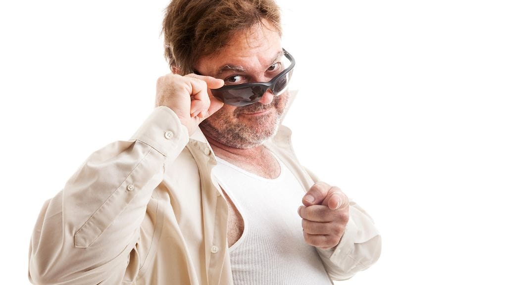 Muuttuuko flirtti häirinnäksi, jos sen esittää epäviehättävä henkilö? Kuvituskuva