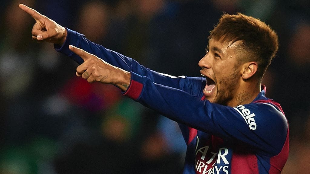 Neymarin Barca-sopimus ulottuu kesään 2018.