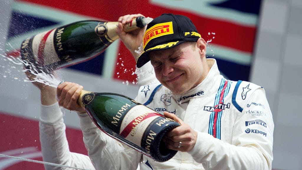 Valtteri Bottas toi Williamsille kauden ensimmäisen palkintopallisijoituksen.