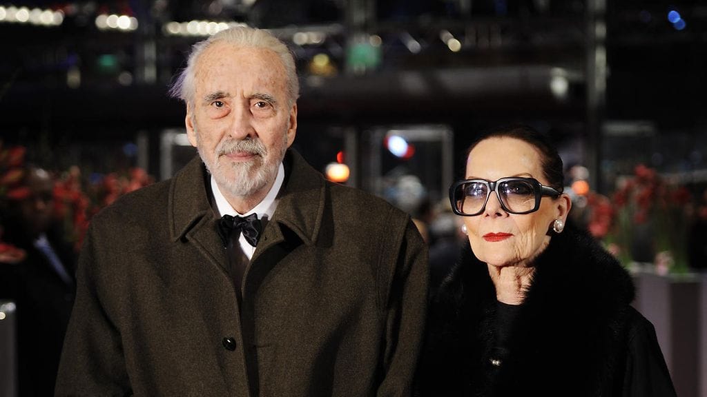 Christopher Lee oli vaimonsa kanssa yhdessä yli 50 vuotta.
