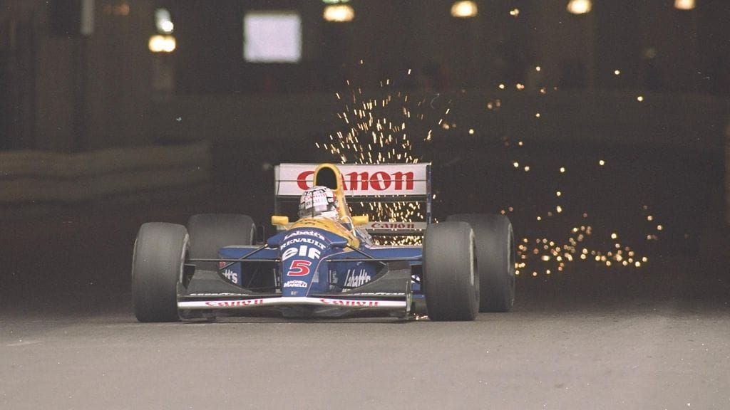 Nigel Mansell Monacossa vuonna 1992