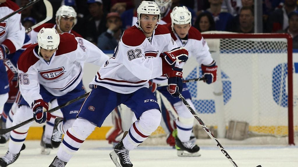 Patrick Holland Montreal Canadiensin paidassa lokakuussa 2013.