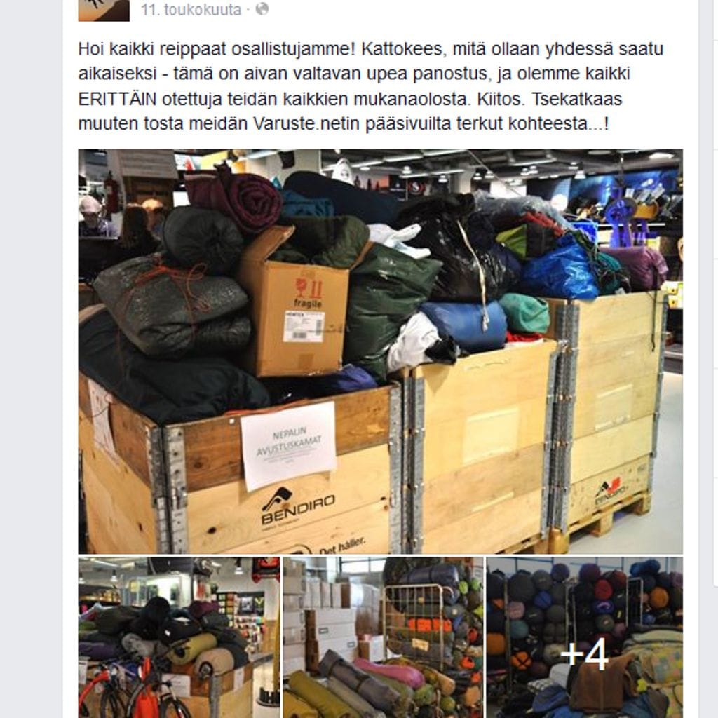 Kuvakaappaus Facebookista