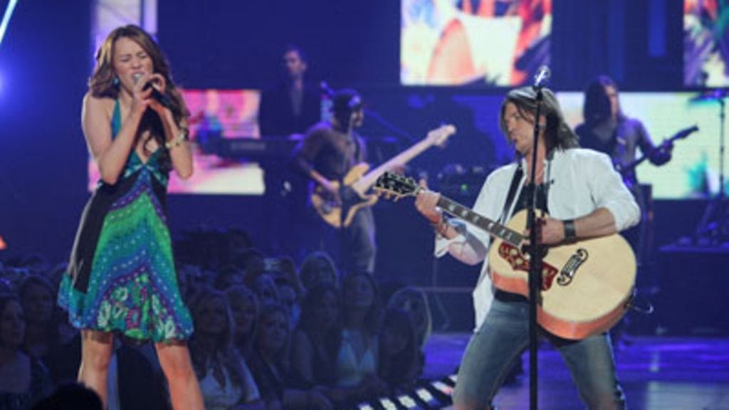 Miley ja Billy Ray Cyrus.