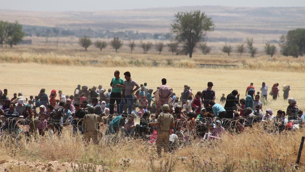 Irakissa monet ihmiset joutuvat jättämään kotinsa taisteluiden takia. Kuvituskuva.