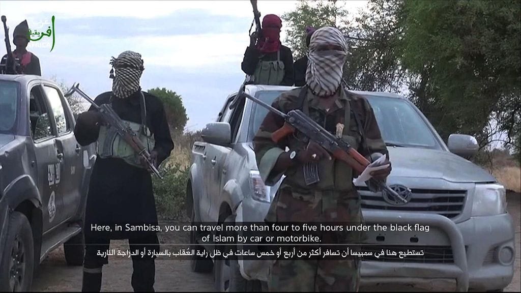 Boko Haram -islamistijärjestön sotilaita.