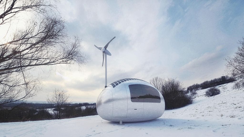 Ecocapsule-omavarainen miniasunto