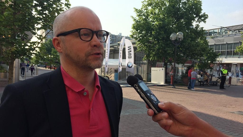 Aki Kangasharju Suomi Areenassa Porissa vuonna 2015