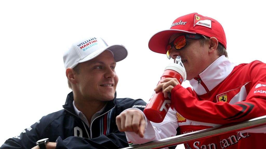 Valtteri Bottas ja Kimi Räikkönen