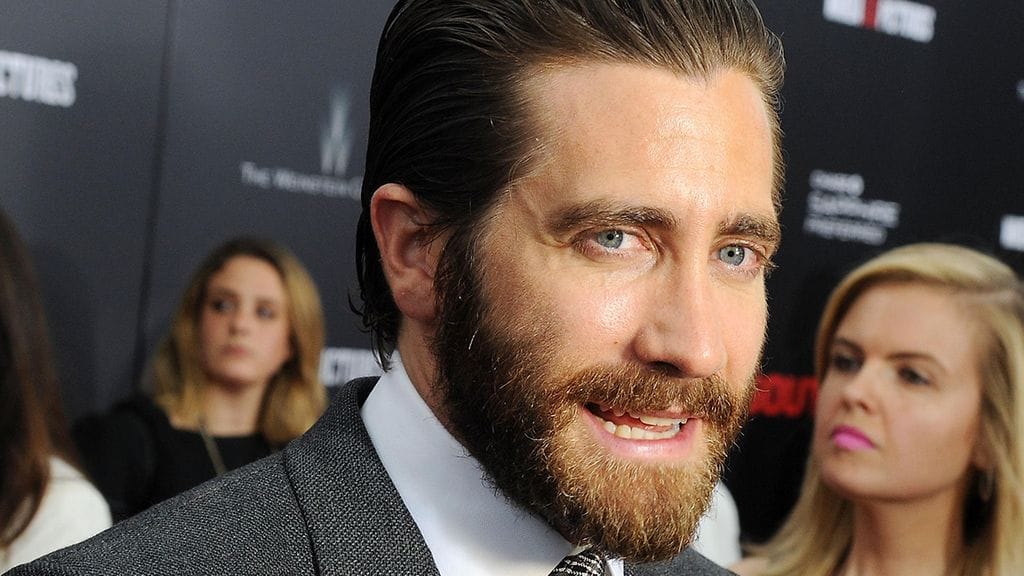 Jake Gyllenhaal Southpaw-elokuvan kutsuvierasnäytöksessä.