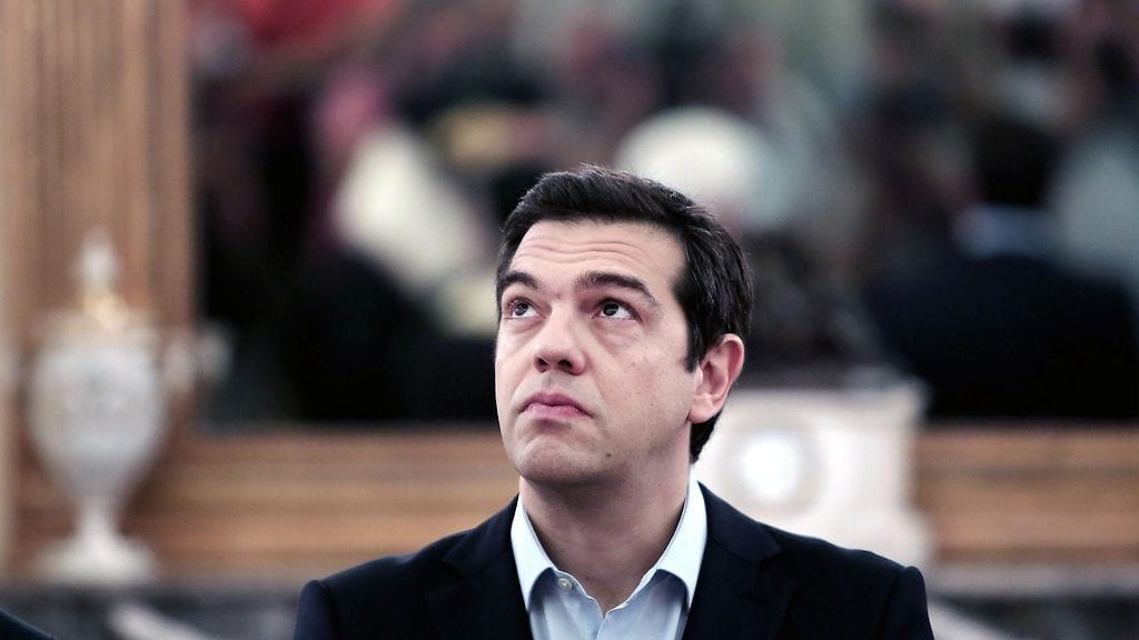 Tsipras arkistokuvassa.