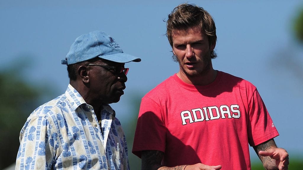 Jack Warner ja David Beckham vuonna 2010