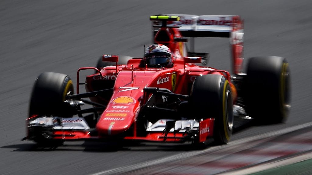 Kimi Räikkönen ylsi huippuvauhtiin Unkarissa.