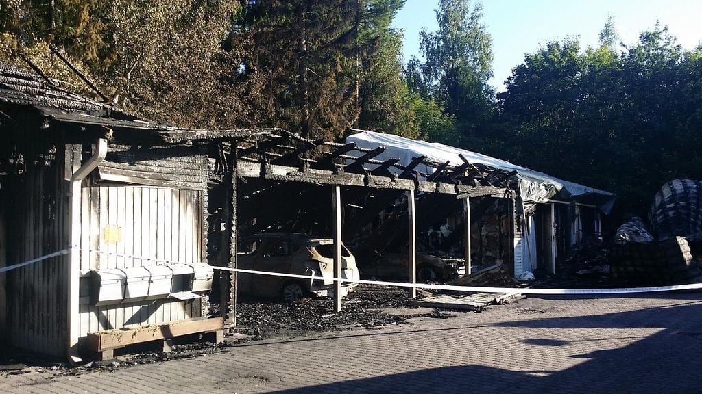 Kuva Järvenperän tuhopoltto- ja paloittelusurmapaikalta