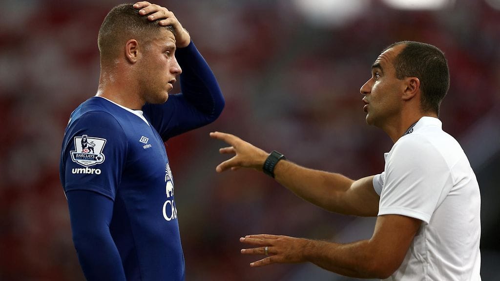 Ross Barkley ja Roberto Martinez