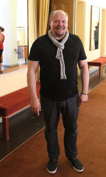 Hannu-Pekka Björkman Kansallisteatterin syyspressissä 11.8.2015.