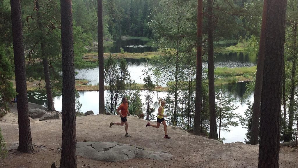 Nuuksion kansallispuisto on ihanteellinen paikka polkujuoksulle.