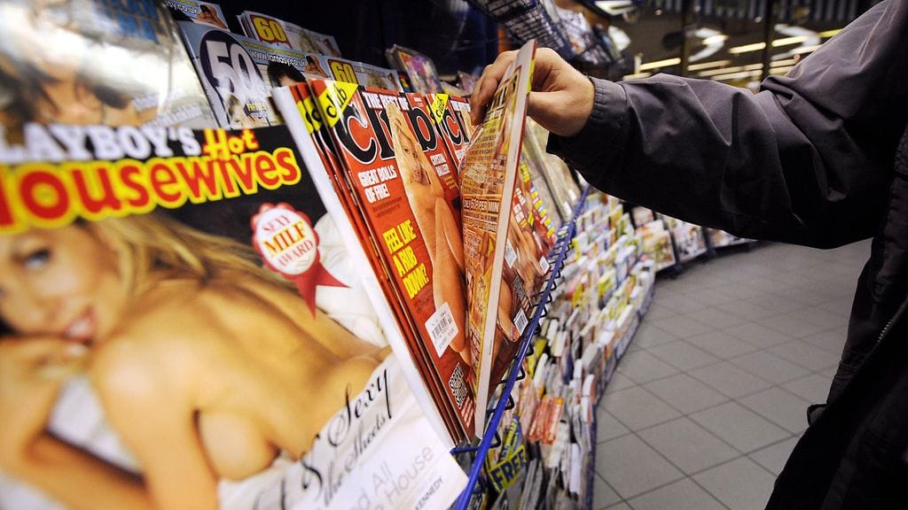 Lontoolaisen yhtiön mukaan pornolehtiaikakauden miehet alkavat olla elinikänsä päässä. Kuvituskuva.