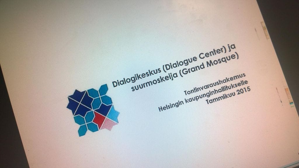 Suurmoskeijan tonttivaraushakemus. Arkistokuva.