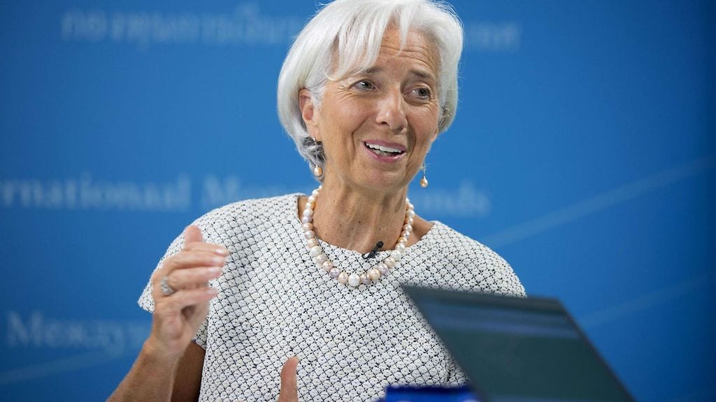 IMF:n johtaja Christine Lagarde.