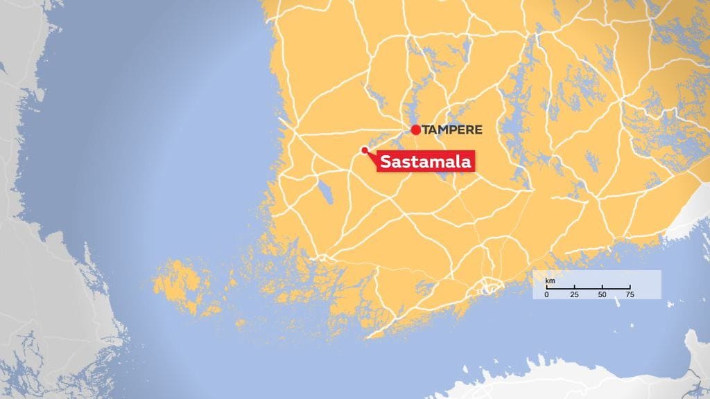 Onnettomuus tapahtui Sastamalan Putajassa.