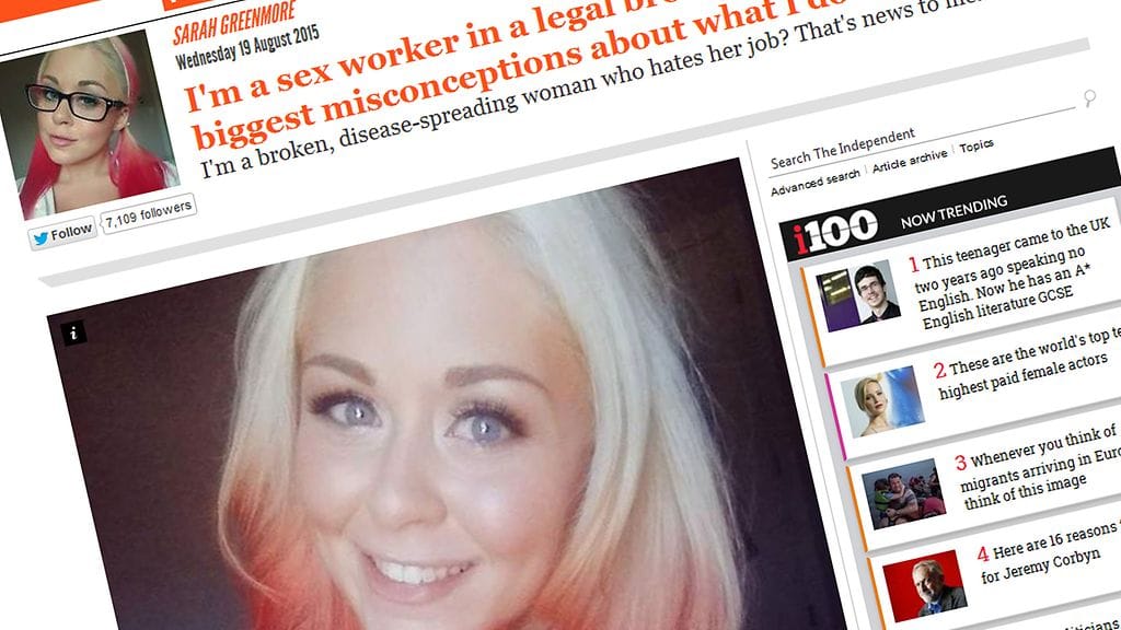 kuvakaappaus, prostituoitu