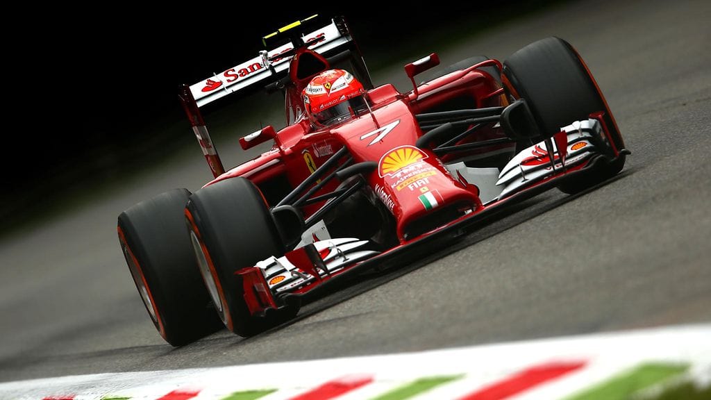 Kimi Räikkönen Monzassa 2014