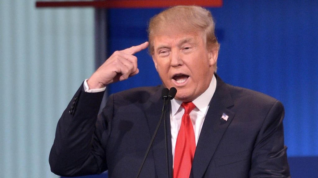 Kuvituskuvassa republikaanien kärkiehdokkaisiin kuuluva miljardööri Donald Trump.