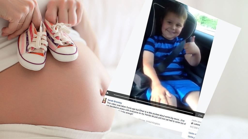 Ethan-poika ei ollut tippaakaan mustasukkainen kuullessaan tulevasta vauvasta.