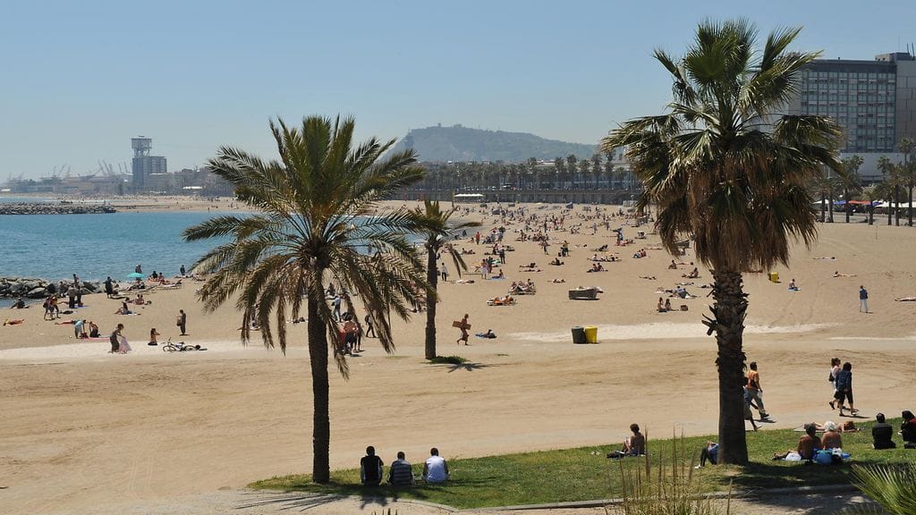 Rantaa Barcelonassa.