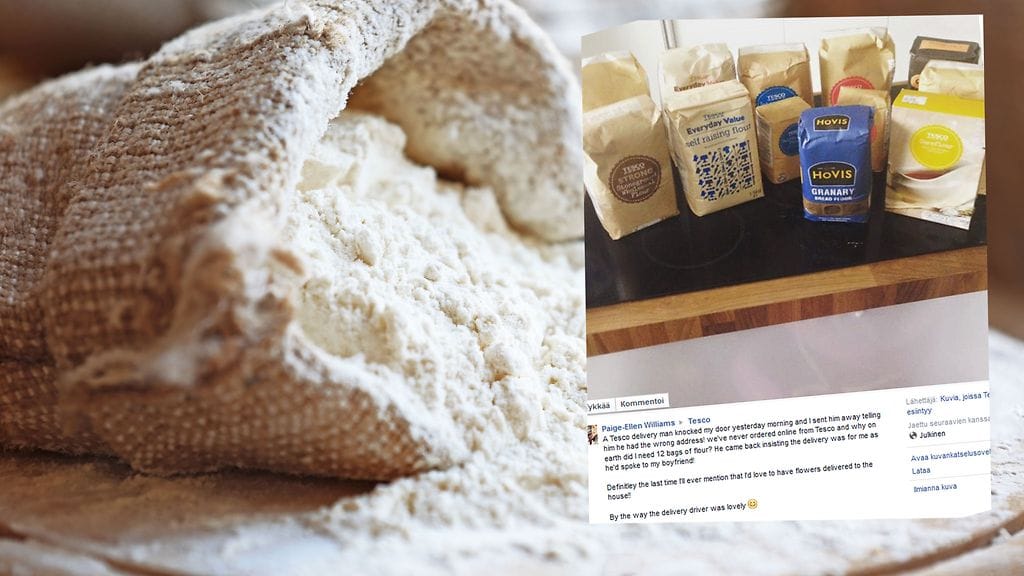 Brittinainen kertoi romanttisesta yllätyksestä Tescon Facebook-sivuilla.