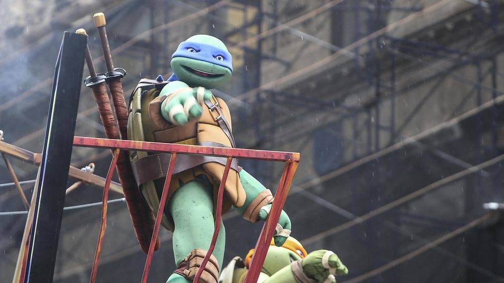 Kukakohan neljästä ninjakilpikonnasta Vargus päättää olla häissään? Kuvassa Leonardo.