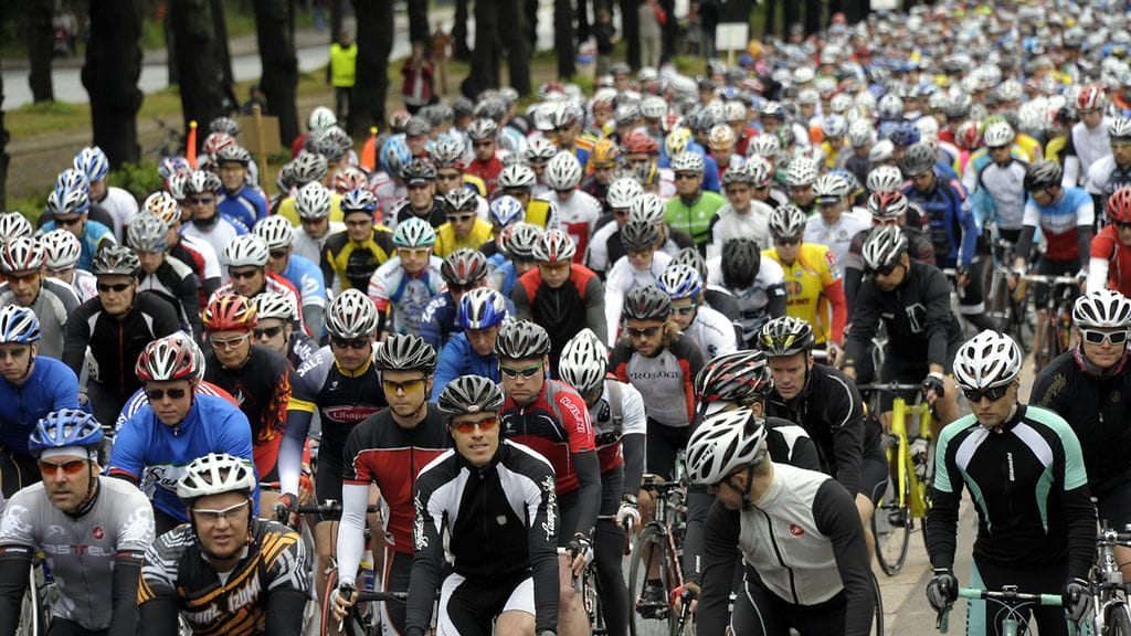 Kuva Tour de Helsingin ajosta vuodelta 2012.