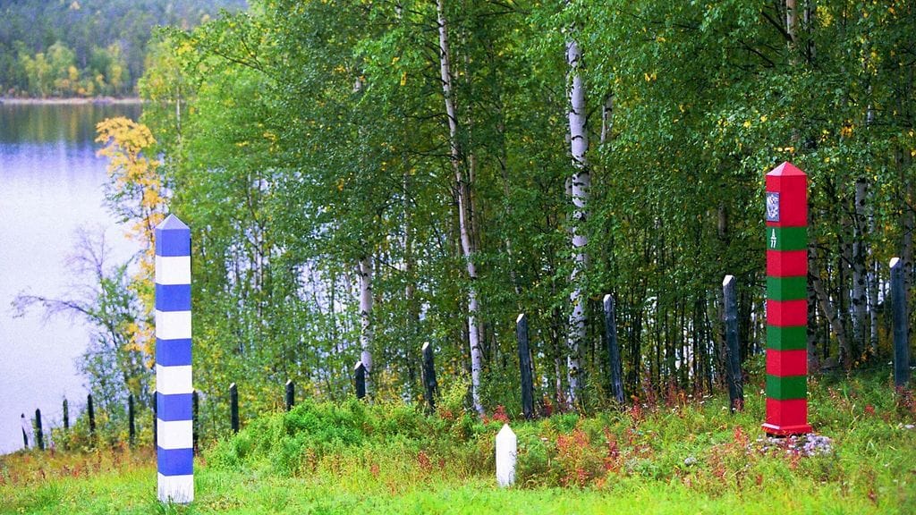 Arkistokuva rajasta.