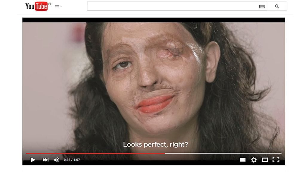 "Näyttää täydelliseltä, eikö?" Kuvakaappaus: Youtube