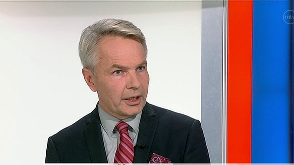 Haavisto oli torstaina vieraana kymmenen uutisissa.