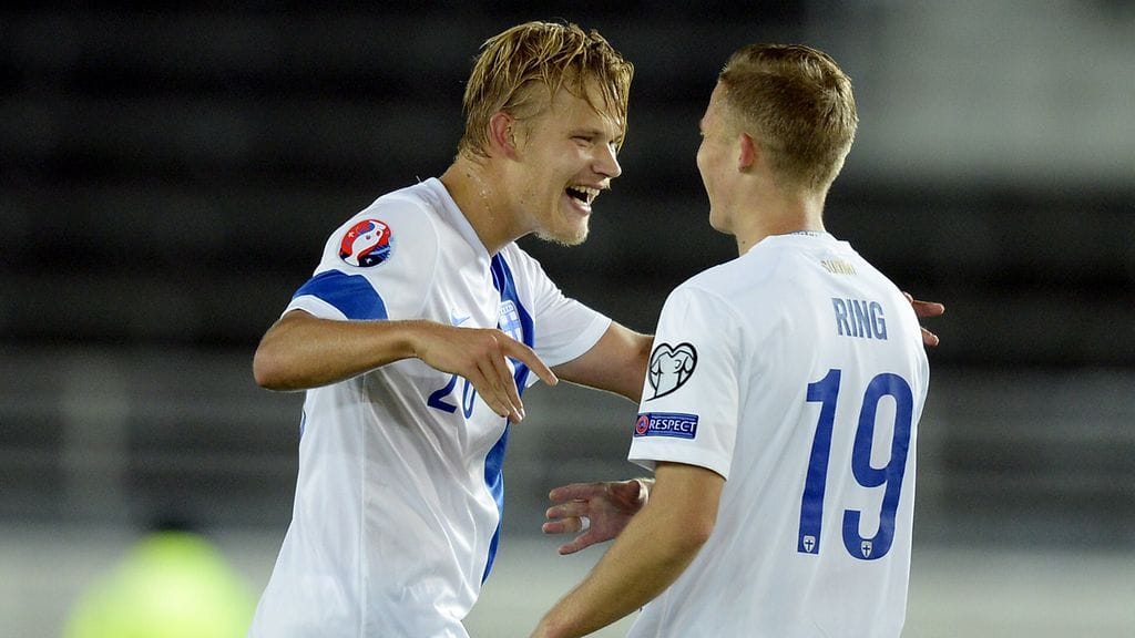 Joel Pohjanpalo ja Alexander Ring aloittavat Puola-ottelun.