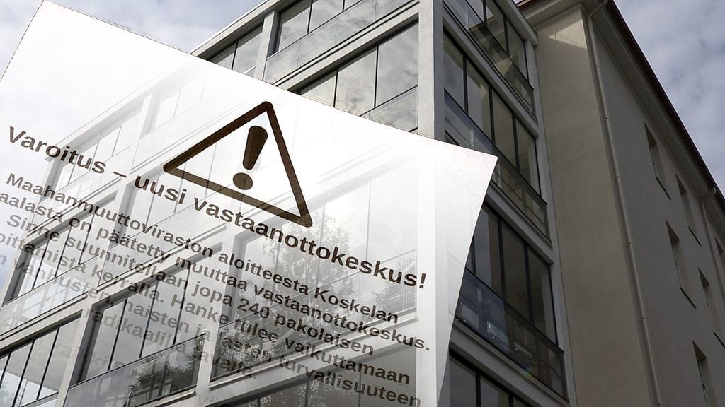 Ote postilaatikkoon jaetusta lentolehtisestä, jossa ohjataan Suomen Vastarintaliikkeen sivuille.